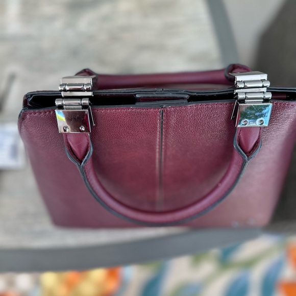 Calvin Klein deep burgundy purse. Like new. - Picture 3 of 5